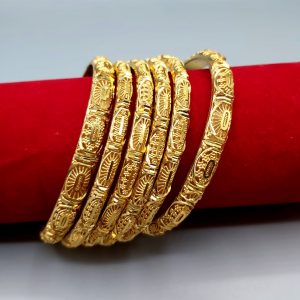 Gold plated bangles set