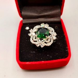 Silver stones adjustable rings