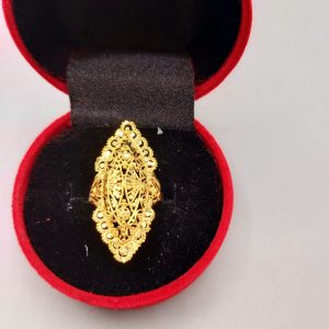 24K gold plated adjustable rings