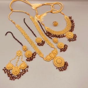 24K gold plated bridal set