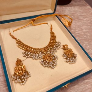 24K gold plated necklace set